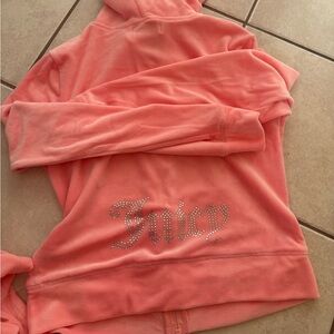Juicy Couture Pink Hoodie with shorts set